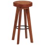 Kitchen stools 2 pcs genuine leather solid acacia wood by vidaXL, Kitchen stools - Ref: Foro24-348164, Price: 135,14 €, Disco...