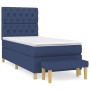 Box spring bed with blue fabric mattress 80x200 cm by vidaXL, Beds and slatted bases - Ref: Foro24-3137355, Price: 381,25 €, ...