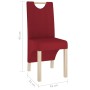 Dining chairs 2 units of red wine red fabric by vidaXL, dining chairs - Ref: Foro24-336965, Price: 135,99 €, Discount: %