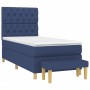 Box spring bed with blue fabric mattress 80x200 cm by vidaXL, Beds and slatted bases - Ref: Foro24-3137355, Price: 381,25 €, ...