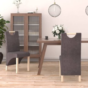 Silla de comedor de tela gris taupe 2 unidades de vidaXL, Sillas de comedor - Ref: Foro24-336966, Precio: 108,03 €, Descuento: %