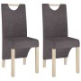 Taupe gray fabric dining chair 2 units by vidaXL, dining chairs - Ref: Foro24-336966, Price: 108,03 €, Discount: %