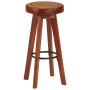 Kitchen stools 2 pcs genuine leather solid acacia wood by vidaXL, Kitchen stools - Ref: Foro24-348164, Price: 135,14 €, Disco...