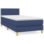 Box spring bed with blue fabric mattress 80x200 cm by vidaXL, Beds and slatted bases - Ref: Foro24-3140415, Price: 289,70 €, ...