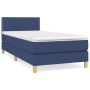 Box spring bed with blue fabric mattress 80x200 cm by vidaXL, Beds and slatted bases - Ref: Foro24-3140495, Price: 285,96 €, ...