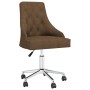 Silla de oficina giratoria de tela marrón de vidaXL, Sillas de oficina - Ref: Foro24-336972, Precio: 122,59 €, Descuento: %