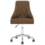 Silla de oficina giratoria de tela marrón de vidaXL, Sillas de oficina - Ref: Foro24-336972, Precio: 122,59 €, Descuento: %