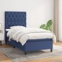 Cama box spring con colchón tela azul 80x200 cm de vidaXL, Camas y somieres - Ref: Foro24-3141975, Precio: 350,72 €, Descuent...