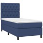 Cama box spring con colchón tela azul 80x200 cm de vidaXL, Camas y somieres - Ref: Foro24-3141975, Precio: 350,72 €, Descuent...