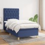 Box spring bed with blue fabric mattress 80x200 cm by vidaXL, Beds and slatted bases - Ref: Foro24-3142535, Price: 346,73 €, ...