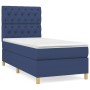 Box spring bed with blue fabric mattress 80x200 cm by vidaXL, Beds and slatted bases - Ref: Foro24-3142535, Price: 346,73 €, ...