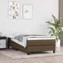 Cama box spring con colchón tela marrón oscuro 80x200 cm de vidaXL, Camas y somieres - Ref: Foro24-3144032, Precio: 248,56 €,...