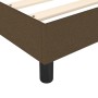 Cama box spring con colchón tela marrón oscuro 80x200 cm de vidaXL, Camas y somieres - Ref: Foro24-3144032, Precio: 248,56 €,...