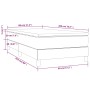 Cama box spring con colchón tela marrón oscuro 80x200 cm de vidaXL, Camas y somieres - Ref: Foro24-3144032, Precio: 248,56 €,...