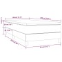 Box spring bed with taupe gray fabric mattress 80x200 cm by vidaXL, Beds and slatted bases - Ref: Foro24-3144033, Price: 243,...