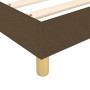 Cama box spring con colchón tela marrón oscuro 80x200 cm de vidaXL, Camas y somieres - Ref: Foro24-3144130, Precio: 236,26 €,...