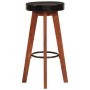 Kitchen stools 2 units genuine leather solid acacia wood by vidaXL, Kitchen stools - Ref: Foro24-348165, Price: 156,50 €, Dis...