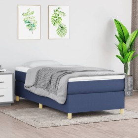 Box spring bed with blue fabric mattress 80x200 cm by vidaXL, Beds and slatted bases - Ref: Foro24-3144480, Price: 277,65 €, ...