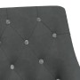 Silla de oficina giratoria de terciopelo gris oscuro de vidaXL, Sillas de oficina - Ref: Foro24-336987, Precio: 120,47 €, Des...