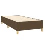 Cama box spring con colchón tela marrón oscuro 80x200 cm de vidaXL, Camas y somieres - Ref: Foro24-3144477, Precio: 262,74 €,...