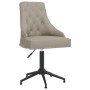 Silla de oficina giratoria de terciopelo gris claro de vidaXL, Sillas de oficina - Ref: Foro24-336997, Precio: 144,09 €, Desc...