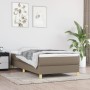 Cama box spring con colchón tela gris taupe 90x200 cm de vidaXL, Camas y somieres - Ref: Foro24-3144147, Precio: 280,62 €, De...