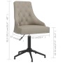 Silla de oficina giratoria de terciopelo gris claro de vidaXL, Sillas de oficina - Ref: Foro24-336997, Precio: 144,09 €, Desc...