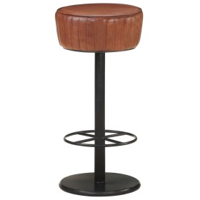 Brown Genuine Leather Kitchen Stool by vidaXL, Kitchen stools - Ref: Foro24-321871, Price: 151,09 €, Discount: %