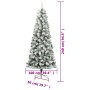 Árbol de Navidad artificial con bisagras y nieve flocada 240 cm de vidaXL, Arboles de navidad - Ref: Foro24-358383, Precio: 1...