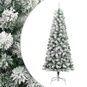 Árbol de Navidad artificial con bisagras y nieve flocada 180 cm de vidaXL, Arboles de navidad - Ref: Foro24-358381, Precio: 6...