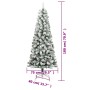 Artificial Christmas tree with hinges and flocked snow 180 cm by vidaXL, Christmas trees - Ref: Foro24-358381, Price: 63,28 €...