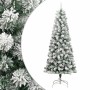 Artificial Christmas tree with hinges and flocked snow 210 cm by vidaXL, Christmas trees - Ref: Foro24-358382, Price: 91,98 €...