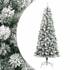 Artificial Christmas tree with hinges and flocked snow 210 cm by vidaXL, Christmas trees - Ref: Foro24-358382, Price: 87,37 €...