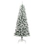 Árbol de Navidad artificial con bisagras y nieve flocada 210 cm de vidaXL, Arboles de navidad - Ref: Foro24-358382, Precio: 9...