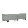 Light gray velvet trundle sofa bed 90x190 cm by vidaXL, Beds and slatted bases - Ref: Foro24-3197784, Price: 283,99 €, Discou...