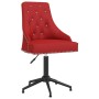 Silla de oficina giratoria de terciopelo rojo tinto de vidaXL, Sillas de oficina - Ref: Foro24-337002, Precio: 144,99 €, Desc...