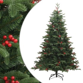 Artificial Christmas tree with pine cones and berries 180 cm by vidaXL, Christmas trees - Ref: Foro24-358376, Price: 101,05 €...