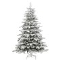 Artificial Christmas tree with hinges and flocked snow 210 cm by vidaXL, Christmas trees - Ref: Foro24-358387, Price: 138,39 ...