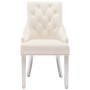 Cream Velvet Dining Chair by vidaXL, dining chairs - Ref: Foro24-337027, Price: 194,88 €, Discount: %