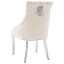 Cream Velvet Dining Chair by vidaXL, dining chairs - Ref: Foro24-337027, Price: 194,88 €, Discount: %