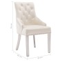 Cream Velvet Dining Chair by vidaXL, dining chairs - Ref: Foro24-337027, Price: 194,88 €, Discount: %