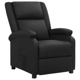 Black Genuine Leather Recliner by vidaXL, Armchairs - Ref: Foro24-337047, Price: 347,96 €, Discount: %