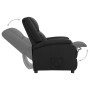 Sillón reclinable de cuero auténtico negro de vidaXL, Sillones - Ref: Foro24-337047, Precio: 347,99 €, Descuento: %