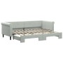 Sofá cama nido terciopelo gris claro 80x200 cm de vidaXL, Camas y somieres - Ref: Foro24-3197764, Precio: 270,99 €, Descuento: %