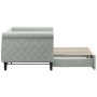 Sofá cama nido terciopelo gris claro 80x200 cm de vidaXL, Camas y somieres - Ref: Foro24-3197764, Precio: 270,99 €, Descuento: %