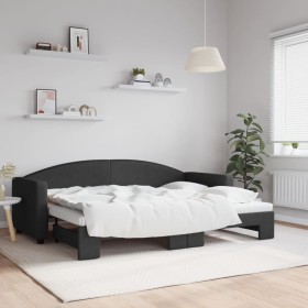 Sofá cama nido tela negro 80x200 cm de vidaXL, Camas y somieres - Ref: Foro24-3197185, Precio: 264,48 €, Descuento: %