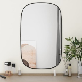 Black wall mirror 80x50 cm by vidaXL, Mirrors - Ref: Foro24-348226, Price: 55,07 €, Discount: %