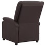 Sillón reclinable de cuero auténtico marrón de vidaXL, Sillones - Ref: Foro24-337048, Precio: 371,92 €, Descuento: %