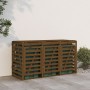 Triple shed for garbage cans honey brown pine wood by vidaXL, Waste container supports - Ref: Foro24-3157694, Price: 426,56 €...