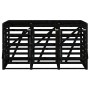 Triple shed for trash cans solid black pine wood by vidaXL, Waste container supports - Ref: Foro24-3157695, Price: 426,43 €, ...